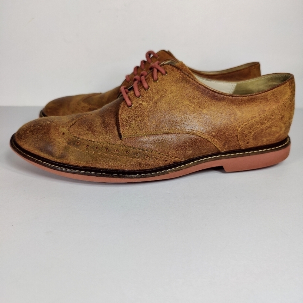 Cole Haan NikeAir Wingtip Oxford  Distressed Leather Lace Up Men's Size 9.5M